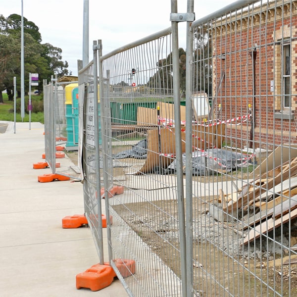 what's the procedure for booking the removal of the temporary fence once my job or even is completed